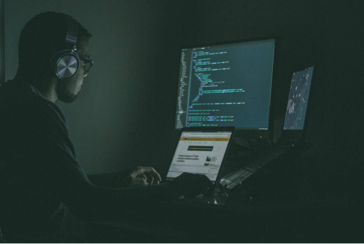 A Cybersecurity specialist working.